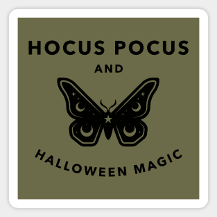 Hocus Pocus and Halloween Magic Butterfly. Magnet